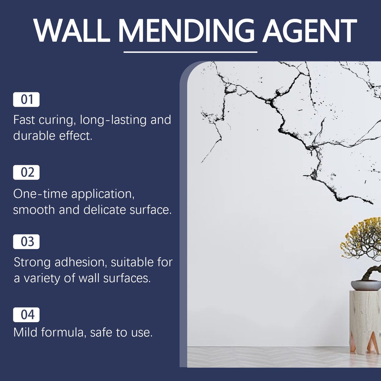 LOVILDS Wall Repair & Crack Fix Kit